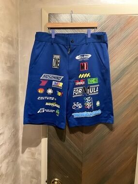 Moschino Blue Graphic Sweatpants